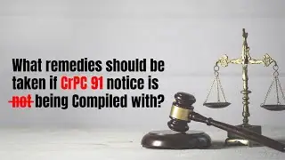 What remedies should be taken if CrPC 91 notice is not being Compiled with? | Shonee Kapoor