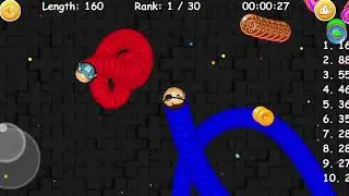 Cacing terbesar Superhero Okoye || Worms zone Slither Snake Game #95318