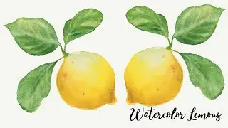 🍋 Unleash Your Creativity with Watercolor Lemons!