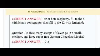 7 Brew Brewista Test Exam New Version Best Studying Material with All Questions