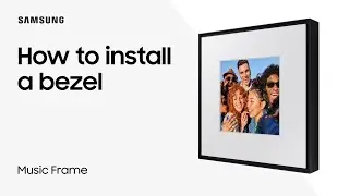 Samsung Music Frame speaker: Install a Bezel | Samsung US