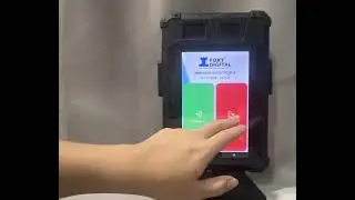 Digital Punchcard & Time Recorder System (Barcode, NFC,  RFID/UHF): Tablet Scan Barcode