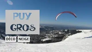Vol au Puy Gros sous la neige