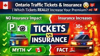🎯 Ontario Traffic Tickets & Insurance 😱 | Which Tickets REALLY Increase Your Premium? 🚗🇨🇦