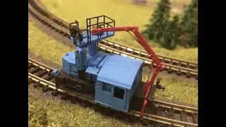 Modellbahn Spur N 1:160 - Arnold K&ouml;f mit Plattform und Kran - Ineo SCLE Ferroviaire