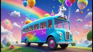 Magical Unicorn Bus Ride 🦄 | Fantasy Adventure Song for Kids | Fun Nursery Rhyme