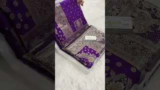 A very beautiful pure satin silk purple colour sarees #youtube #instagram #shorts #trending #video ￼