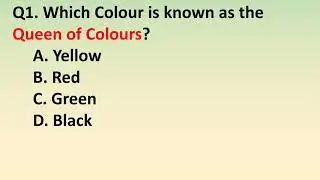 General Knowledge 2021 | Color General Knowledge Questions and Answers in English |