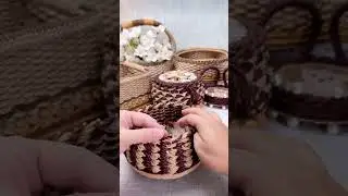How to Make a Beautiful Basket with Lid and Rope #diy #handmade #craft