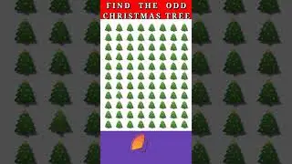 In 05 Seconds 😫: Find The ODD CHRISTMAS TREE🎄 #shorts #emoji