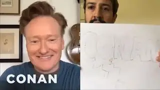 Lin-Manuel Miranda&rsquo;s Son Made A Sign For Conan | CONAN on TBS