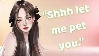 ASMR GF Cuddles & Headpats to Sleep | Soft Whispers + Shushing | F4A