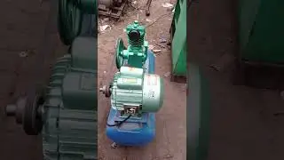 1hp air compressor Pakistani single piston working test
