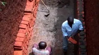 VIP lined latrine constriction @ Bokwe