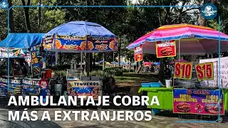Extranjeros acusan precios excesivos en los puestos de la Alameda Central