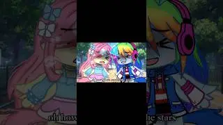 how can we rewrite the stars 🌟💕// mlp flutterdash/rarijack // gacha #fyp #gacha #mlp #ship