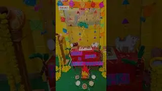 Makar sankranti, Lohri decoration #shorts #shortsfeed #backdrop #decoration #craft #diy #school
