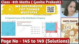 NCERT Class -8th Maths Ganita Prakash |  Chapter -6 We Distribute yet Things Multiply|6.2 Solutions 