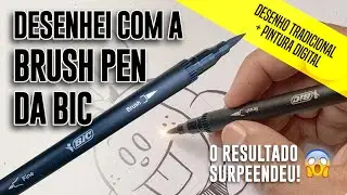 Desenhei com a Brush Pen da BIC&hellip; e me surpreendi com o resultado! 😱