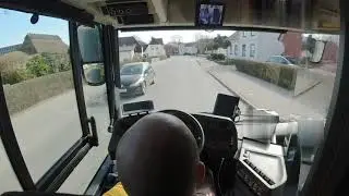 Cockpit View Bus Driving in Germany! ENJOY WATCHING!