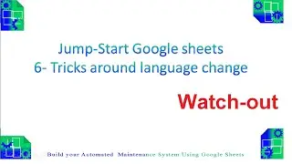 video 144 Sheets menu  Language change tricks