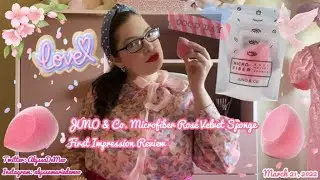 🎀💖💐🧽JUNO & Co. Microfiber Ros&eacute; Velvet Sponge First Impression Review🧽💐💖🎀 Alyssa Marie De Meo
