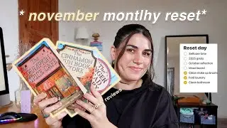 november monthly reset ✨ deep cleaning, 2025 goals & book review