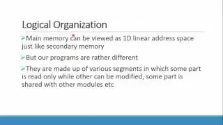 Operating System : Memory Management