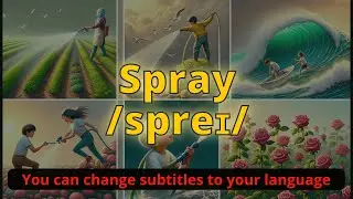 Spray meaning with 5 examples