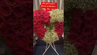 How girls react to flowers on Valentine&rsquo;s Day🌹❤️🤣🤩😱#happyvalentinesday#surprisegifts ￼