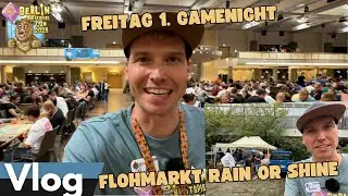 Flohmarkt Rain or Shine, 1. GameNight - Berlin Brettspiel Con 2025 – Vlog 2