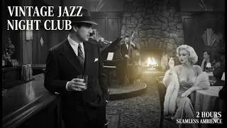 Love & Desire at the Table 🔥 1950s Jazz by the Fireplace | Midnight Rain, Cozy Ambience