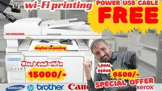 HP fdw copy scan xerox auto duplex printing fully service refurbished printer with 3 months warranty