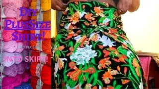 D.I.Y PLUSSIZE SHIRT TO SKIRT | Easy Upcycle