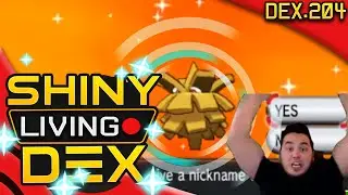 FINALLY! 1600+ EGGS SHINY PINECO! Live Reaction! Quest For Shiny Living Dex #204 | Pokemon XY