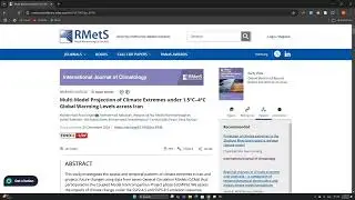 Multi-Model Projection of Climate Extremes under 1.5&deg;C&ndash;4&deg;C Global Warming Levels across Iran