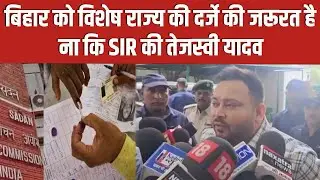 Bihar needs special state status, not SIR's Tejaswi Yadav