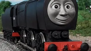Neville the friendly engine pulling goods trains yay my favorite character from thomas and friends 