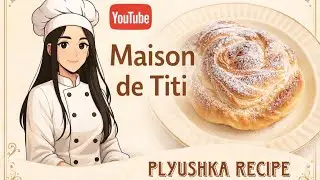 Soft & Fluffy Russian Plyushka Rolls  Easy Homemade Sweet Bread 🥮🌺 #baking #bread #recipe #dessert 