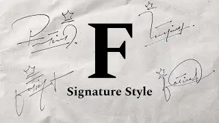 F signature Styles | Signature for my Name Start with F | Signature of F