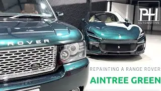 Repainting & Delivering an Aintree Green & Tan Leather Range Rover Autobiography L322 For Christmas