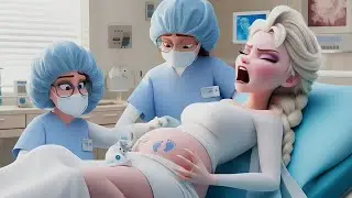 Princess Elsa Pregnant & Giving Birth. Becoming a Mom 👸🤰 #disneyprincess 