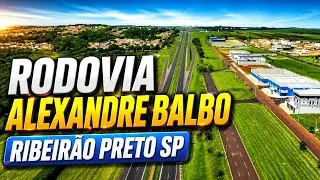 Rodovia Alexandre Balbo e Reserva Macaúba em Ribeirão Preto