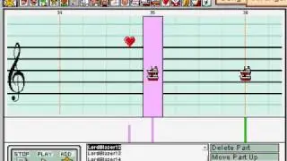 Battle vs. Lord Blazer (Wild Arms 2) in Mario Paint Composer
