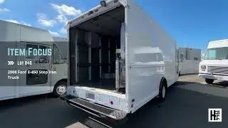 Fleet Liquidation Auction! Lot 840: 2008 Ford E-450 Step Van Truck &ndash; San Leandro, CA