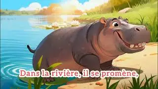 Hippopotame  #enfants #fran&ccedil;ais #comptines #childrensmusic #childrensbooks #اطفال #najmakids 