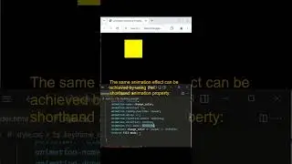 CSS Animation Tutorial: Keyframe Animation example-6 || animation shorthand property