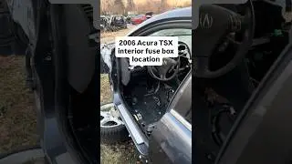 2006 Acura TSX interior fuse box part number 38200-SEC-A04 location on car
