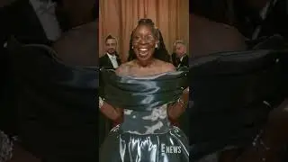 Whoopi Goldberg is giving us something to talk about at the #Oscars #Glambot