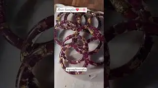 Resin Rose Preserved Bangles 🌹 Comment for details. #smallyoutubersupport #fashionlover #accessories
